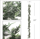 75" Iced Frasier Artificial Garland