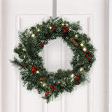 22" Pine Wreath | Pinecones & Berries Included | Lifelike Greenery | Indoor/Outdoor Use | Holiday & Christmas Décor | Perfect for Front Door, Wreaths, & Garlands