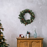 22" Pine Wreath | Pinecones & Berries Included | Lifelike Greenery | Indoor/Outdoor Use | Holiday & Christmas Décor | Perfect for Front Door, Wreaths, & Garlands