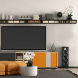 White Phalaenopsis Orchid with 7" Black Round Pot