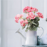 18" Pink Lifelike Geranium Bush - Realistic Artificial Flowers for Home & Garden Decor, Floral Home by Artificial Flowers
