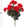 UV-Resistant Artificial Geranium Bush - 18" - 
    Red