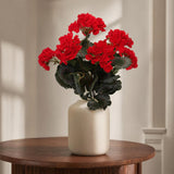 2-Pack 18" Red Geranium Bush Artificial Flowers