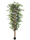 7' Artificial Ficus Tree with 1512 Leaves - Lifelike Indoor/Outdoor Decor Pack of 2, Floral Home by Artificial Flowers