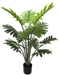 40" Artificial Philodendron Selloum Plant – Realistic Faux Tropical Plant for Home and Office Décor, Indoor and Outdoor Use Pack of 4, Floral Home by Artificial Flowers