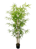 Artificial Bamboo Tree with 1296 Leaves - 6'