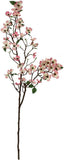 UV-Resistant Pink Artificial Dogwood Branch - 50