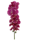 Real Touch Purple & White Phalaenopsis Orchid Stem, 41-Inch, 13 Realistic Silk Flowers & 2 Buds, Fake Orchids Pack of 3, Floral Home by Artificial Flowers
