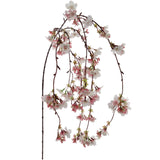 60" Artificial Hanging Cherry Blossom Pink & White - Elegant Faux Floral Decor, Lifelike Silk Flowers for Home and Events Pack of 3, Floral Home by Artificial Flowers