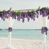 60" Artificial Purple Wisteria Garland - Lifelike Hanging Vine Decor for Weddings, Parties, and Home Decoration Pack of 3, Floral Home by Artificial Flowers