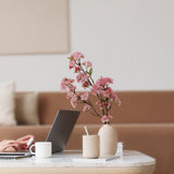 36" Pink Cherry Blossom Spray, 36-Inch, with Silk Flowers Pack of 1, Floral Home by Artificial Flowers