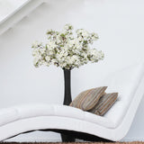 36" White Cherry Blossom Spray, 36-Inch, with Silk Flowers Pack of 2, Floral Home by Artificial Flowers