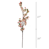 45" Pink Cherry Blossom Spray, 45-Inch, Silk Flowers & Foliage, Spring Decor, Tree Branches Pack of 1, Floral Home by Artificial Flowers