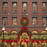 Pre-Lit 48" Evergreen Pine Christmas Wreath with 150 LED Lights & Battery Timer