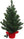 Pre-Lit Artificial Northern Spruce Christmas Tree with Red Cloth Base - 2' - 
    Green
