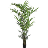 8ft Kentia Palm Tree In Black Pot W/ 399 Silk Leaves - 1 Piece, Floral Home by Artificial Flowers