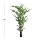 8ft Kentia Palm Tree In Black Pot W/ 399 Silk Leaves - 1 Piece, Floral Home by Artificial Flowers