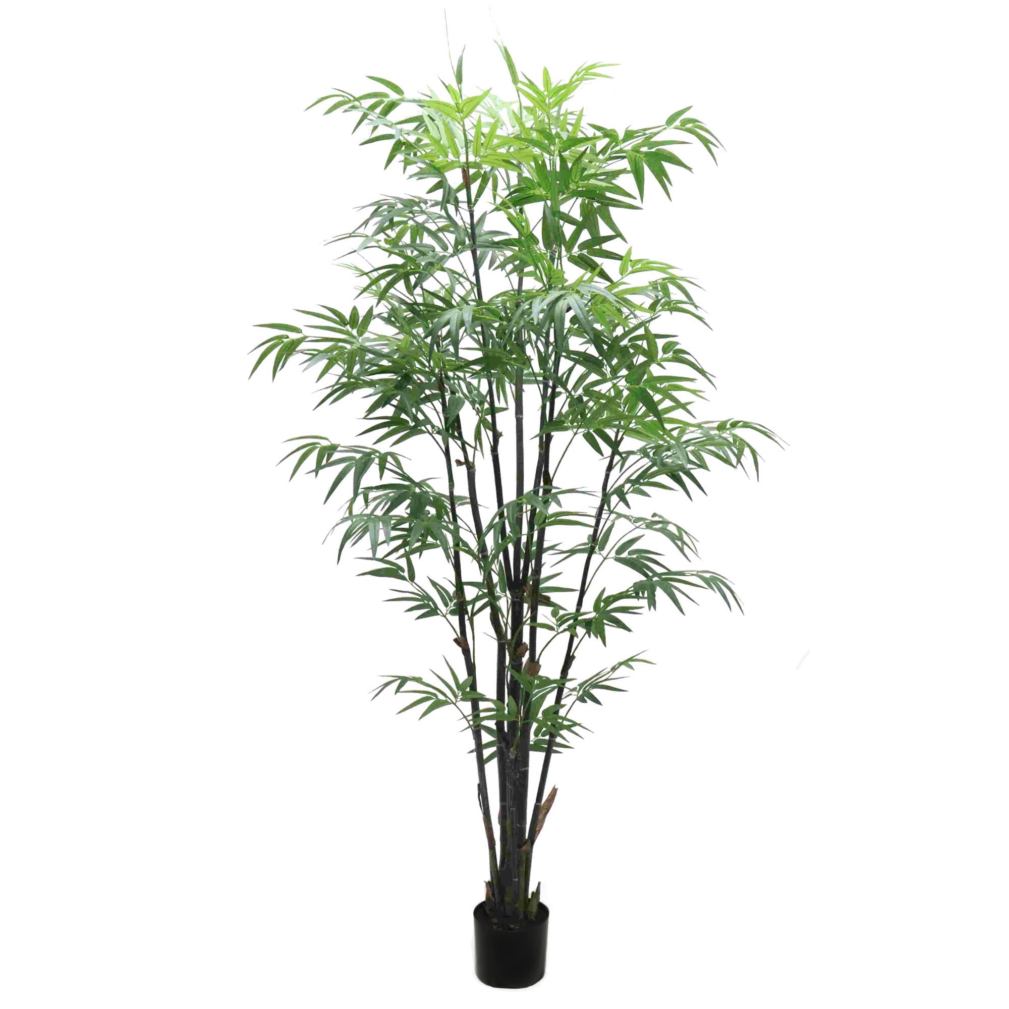 Premium 6' Natural Bamboo Plant with 1065 Leaves - Indoor/Outdoor Greenery Decoration - Lifelike Artificial Foliage in Pot