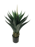 35.4" Artificial Agave Plant with 24 Leaves in Pot - Lifelike Indoor Greenery for Home & Office Decor Pack of 2, Floral Home by Artificial Flowers