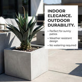 Real Touch Succulent House Plant | 36" Artificial Agave Floor Plant | Comes with Pot | Indoor/Outdoor | Lifelike & Low Maintenance | Home & Office Decor