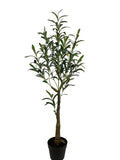 6.5' Artificial Olive Tree 1008 Leaves - Lifelike Indoor Decor Tree for Home & Office Pack of 1, Floral Home by Artificial Flowers