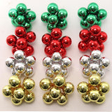 Assorted Glass Ball Hanging Ornament Cluster | 35MM | Vibrant Ornaments for Christmas Tree Styling | Holiday Xmas Accents | Home & Office Decor (Set of 6), Floral Home by Artificial Flowers