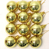 Gold Glass Ball Hanging Ornament | 50MM | Ornaments for Christmas Tree Styling | Holiday Xmas Accents | Home & Office Decor (Set of 12), Floral Home by Artificial Flowers