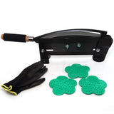 Fresh Flower Stem Cutter with Gloves - 14-Inch Heavy-Duty Blade, Table-Mountable Floral Tool with Safety Latch - Professional-Grade Cutter for Florists, Gardening, and Flower Arrangements