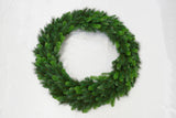 Pack of 4 Pre-Lit 48'' Deluxe Evergreen Pine Wreath with 150 LED Battery Timer Light – Large Christmas Front Door, Wall & Holiday Décor