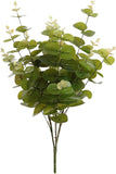 20" Greenery Eucalyptus Bush – Realistic Artificial Silk Plant for Home, Office & Floral Decor