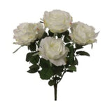 Rose Bush w/ 7 Silk Blooms 20" - 4 PACK