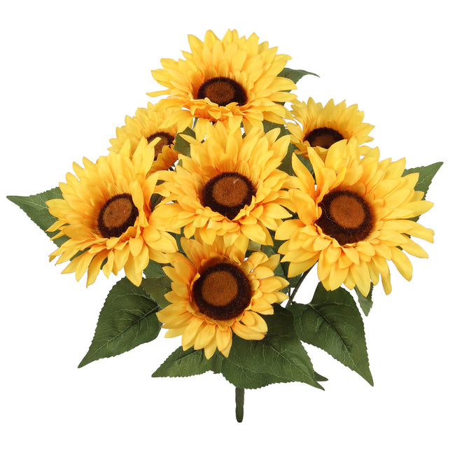 Yellow Artificial Sunflower Bush