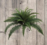 Artificial Boston Fern 2-Pack – 34" Wide, 30 Fronds Each | UV Resistant Faux Ferns for Porch Planters & Indoor Greenery
