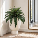 Boston Fern Plant with 49 Silk Fronds 34" Wide