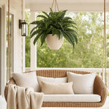 Boston Fern Plant with 49 Silk Fronds 34" Wide