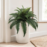 Boston Fern Plant with 49 Silk Fronds 34" Wide