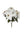White Faux Poinsettia Bush - 20" - 
    White