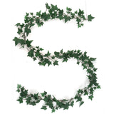 English Ivy Garland W/ 185 Silk Leaves 6' Long - 12 Pieces, Floral Home by Artificial Flowers