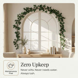 Silk English Ivy Garland 6 ft, 185 Leaves, UV-Resistant