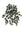 Faux Mini English Ivy Bush with 176 Leaves - 13" - 
    Green and White