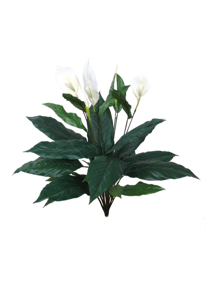 Luxurious 30" Spathiphyllum Plant Set, 6 Pieces - Verdant Green Indoor/Outdoor Decorative Plant, Ideal for Home Garden Revitalization