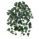 Lush 23" Variegated English Ivy Bush/117L - Lifelike Artificial Greenery for Home Decor, Weddings, and Events
