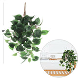 Lifelike 23" Philo Leaf Bush 115L - Realistic Artificial Greenery for Home Decor, Wedding Arrangements, and DIY Crafts
