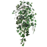 Vibrant 33" Variegated English Ivy Bush 157L - Lifelike Artificial Greenery for Home Decor, Wedding Arrangements, and DIY Crafts