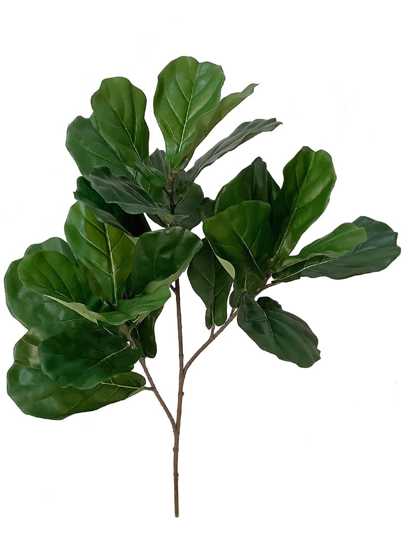 Lush Verdant 34" Fiddle Leaf Spray - Botanical Elegance for Home Décor, Perfect Greenery Accent for Indoor Spaces, Stunning Artificial Plant