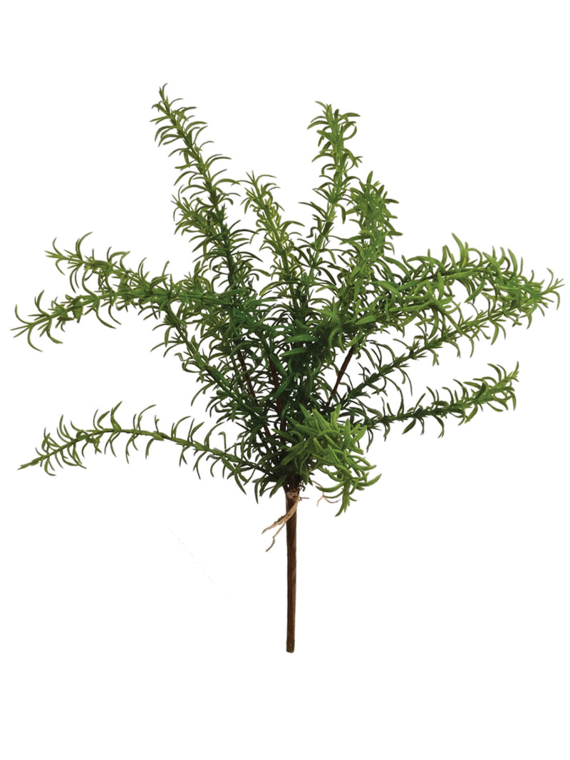 Delicate 17" Rosemary Bush Collection - 12 Piece Green, Perfect for Sophisticated Home Decor, Events, and Craft Projects