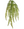 Artificial Boston Fern 30", UV-Resistant, Hanging - 
    Green