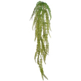 Lush 50"" Fern Hanging Bush - Lifelike Artificial Greenery for Home Decor, Hanging Baskets, and Garden Accents, Floral Home by Artificial Flowers