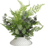 Artificial Leather Leaf Faux Spray 32", Indoor Home Decor