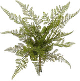 Artificial Leather Leaf Faux Bush 17", Indoor Home Decor